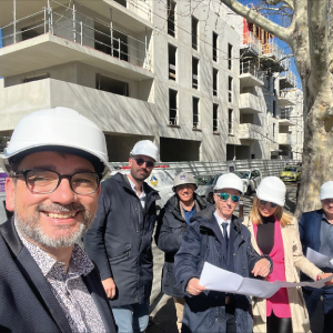 Visite du chantier Latitude Provence à Avignon